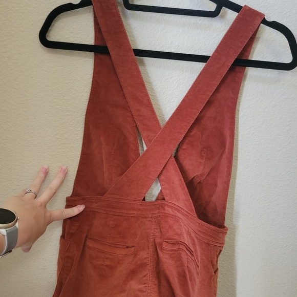 Free People Corduroy orange mini dress size 4 - Picture 9 of 10